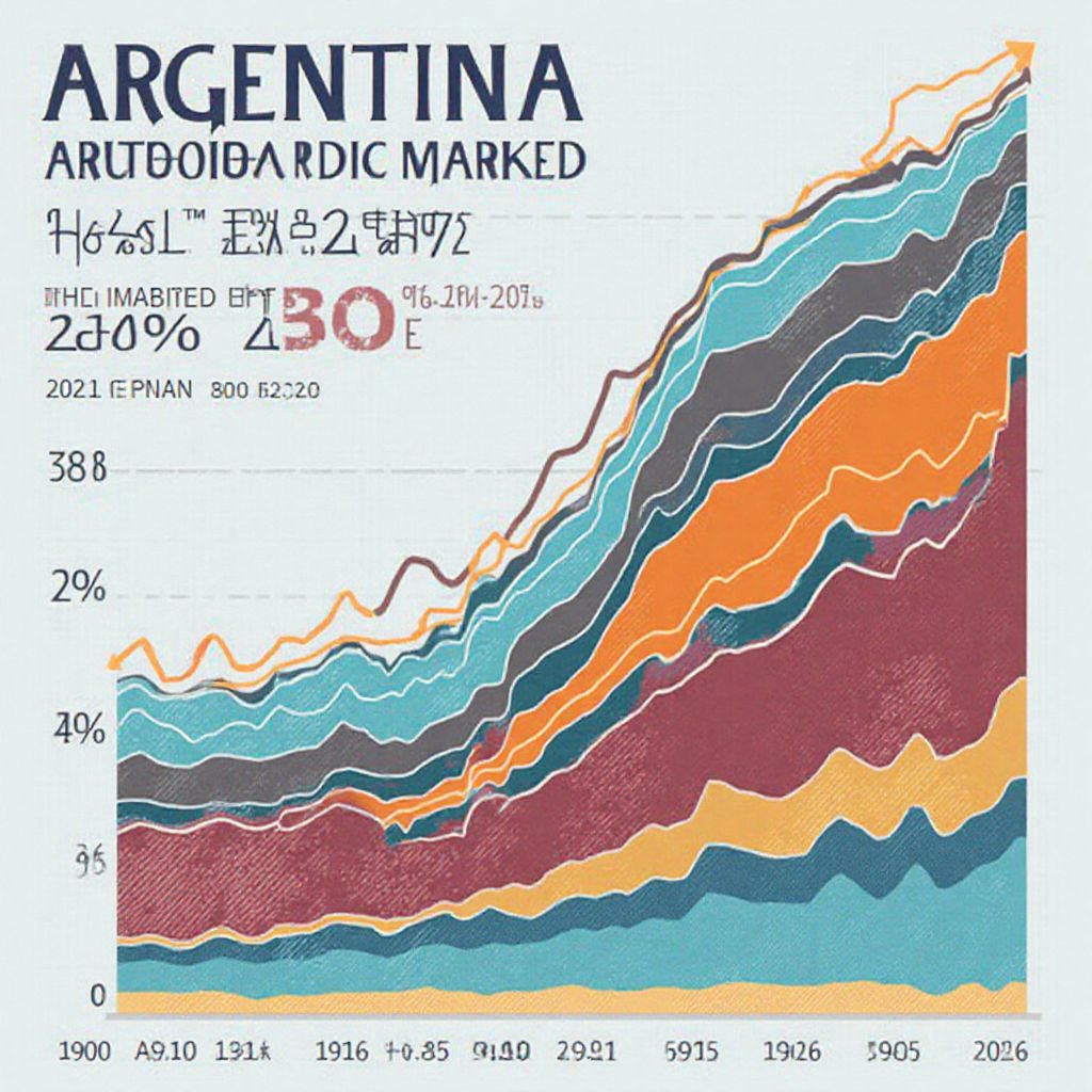 Gráfico de tendencias del mercado automotriz argentino 2023-2025